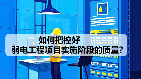 如何把控好弱電工程項目實施階段的質量？